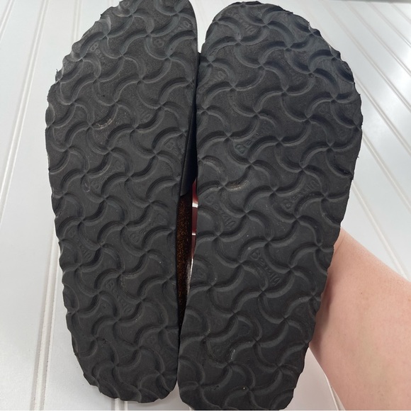 Birkenstock Betula Two Buckle Slip On Metallic Greenish-Gray Sandals Size 6 - Picture 8 of 10